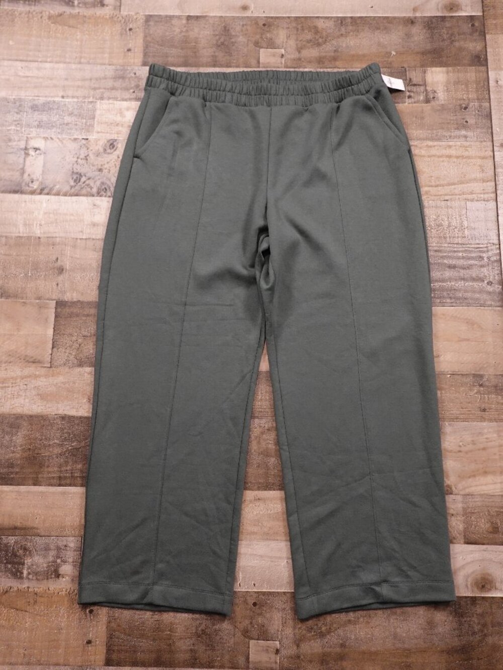 Old Navy Bounce Fleece Wide Leg Pants Women’s XXL Tall Green High Rise